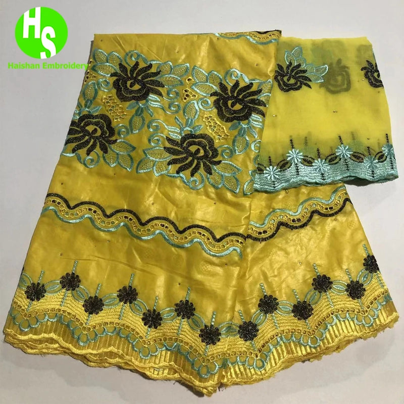 African Women High Quality Bazin Riche Brode Fabric