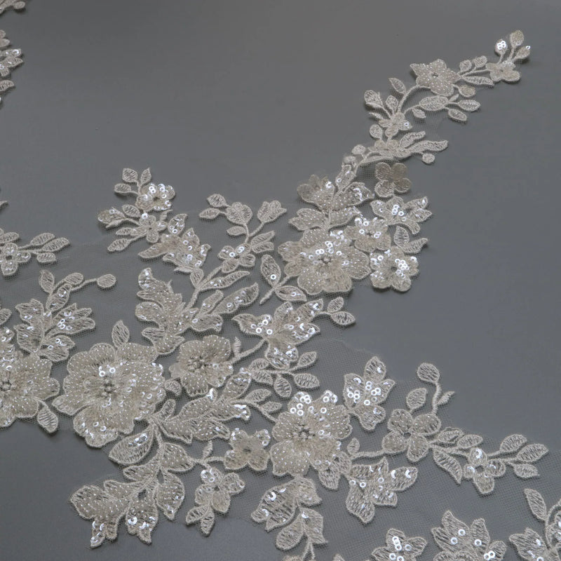 New luxury beaded embroidery lace