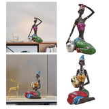 Women Craft Bookshelf Resin Statue Décor