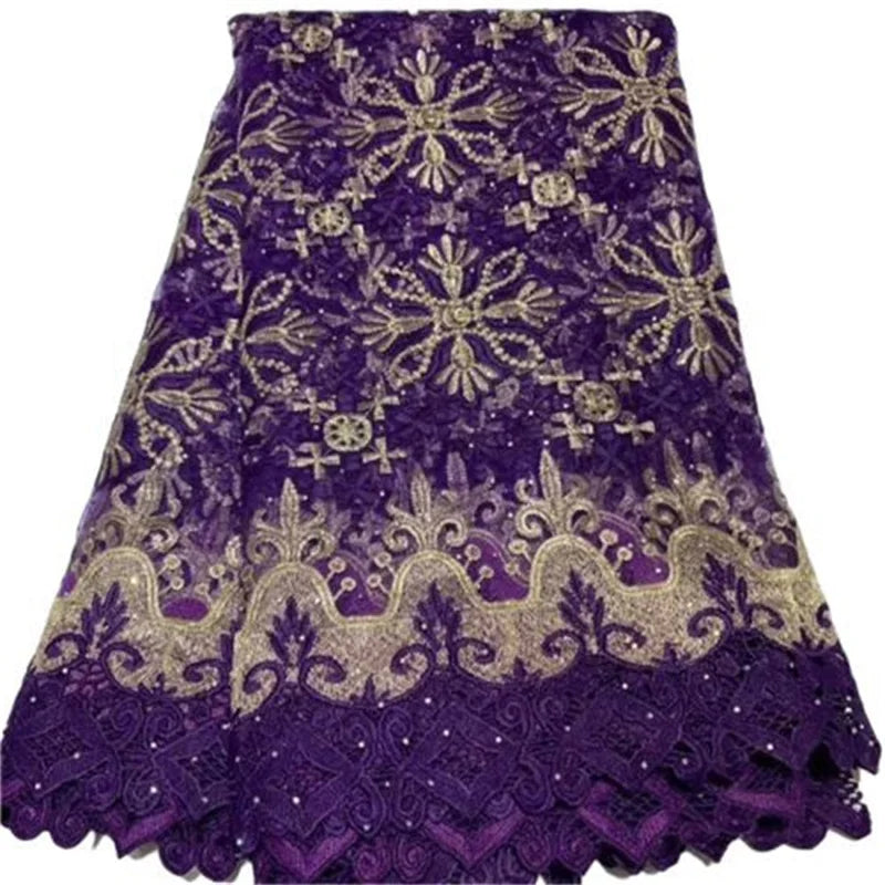 New african guipure cord lace fabric