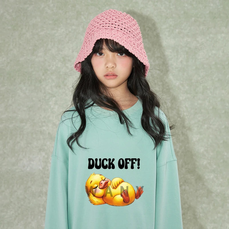 Interesting duck quotes Iron Patch Heat Transfer Printing  On Clothes