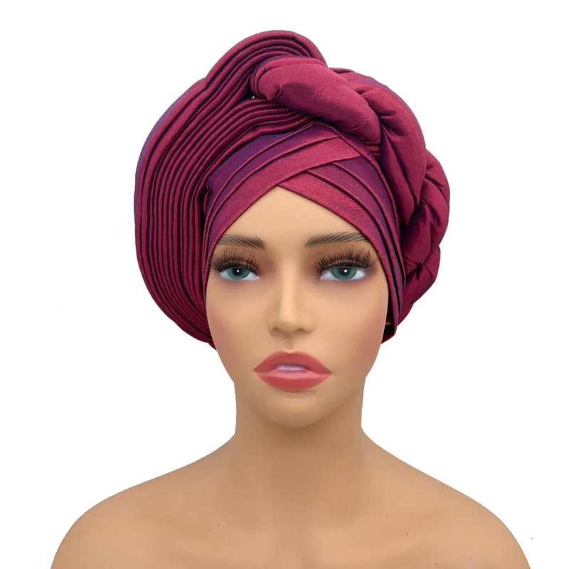 African Autogele Women's Turban Cap