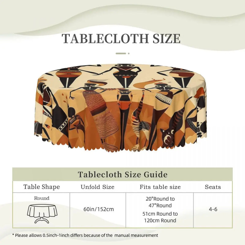 African Woman Life Culture Tablecloth