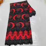 New african guipure cord lace fabric