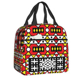 Ankara Dutch Wax Print Thermal Insulated Lunch Bags