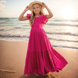 3-14 years Girls New Lace Bohemia Long Dresses