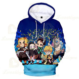 Kimetsu No Yaiba Anime 3D hoodie