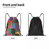 New Wax Print Ankara Kente Pattern Drawstring Bag