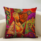 New Portrait Oil Painting Cushion Cover