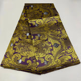 High Quality 3D Damask Embroidery Headtie Fabric