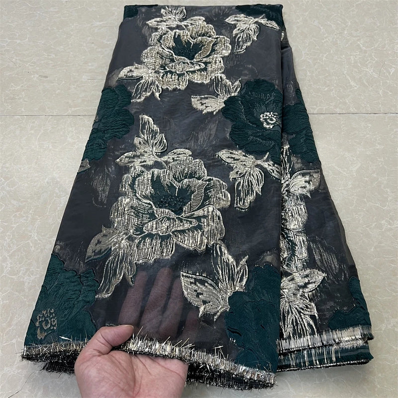 High Quality African Nigerian Tulle Lace Fabric