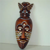 Thailand Solid Wood Carving African Mask Decoration