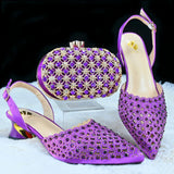 Italian Design Fashion Style Ladies Shoes with Matching Bag Set