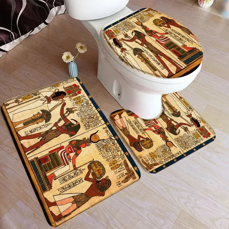 New Vintage Egyptian Bath Mat Set