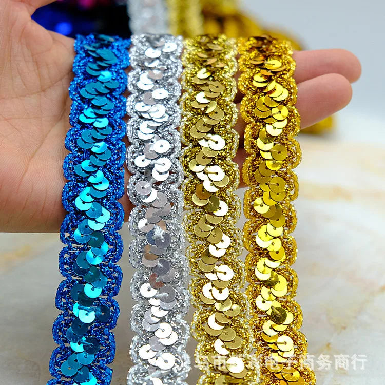 New S-shaped Bead Ribbon Ethnic Dance Costume Accessories