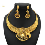 New France Luxury 24k Gold Color Jewelry Set