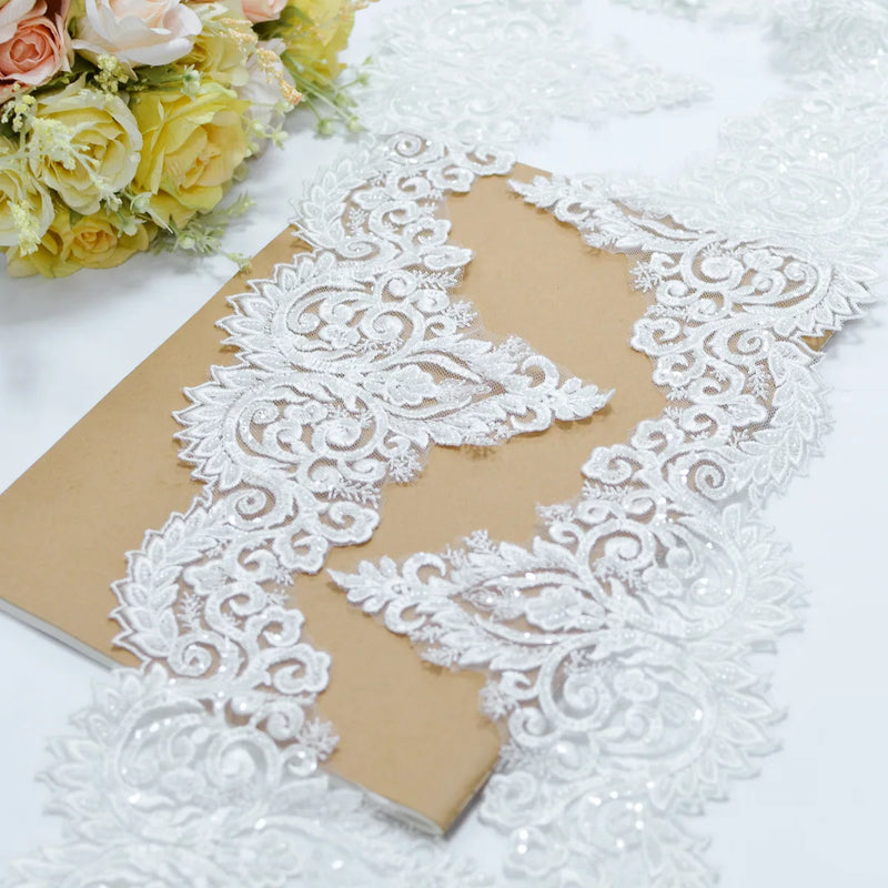 New luxury beaded embroidery lace