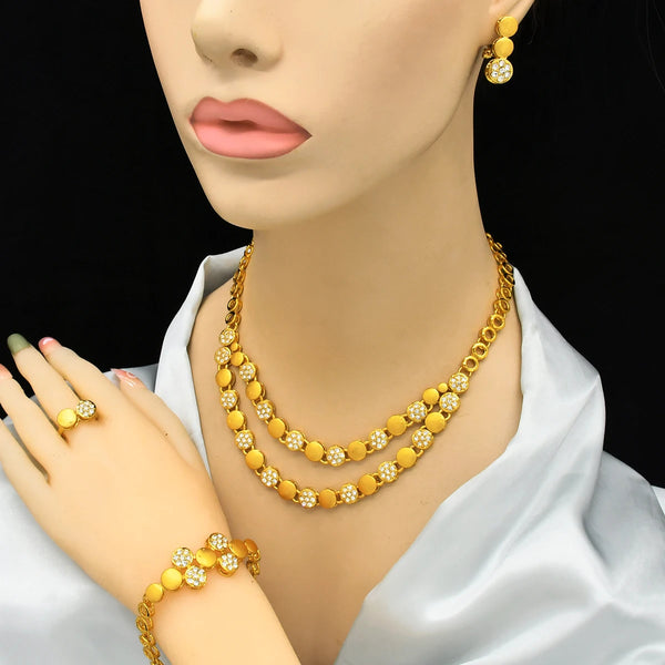 New Tassle Gold Plated Adornment Jewellery Set