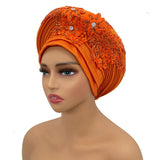 New Elegant African Autogele Women's Turban Cap