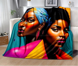 Africa Ethiopian Painting Art Cartoon Blanket