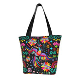 New Mexican Spanish Embroidery Flowers Tote Bags