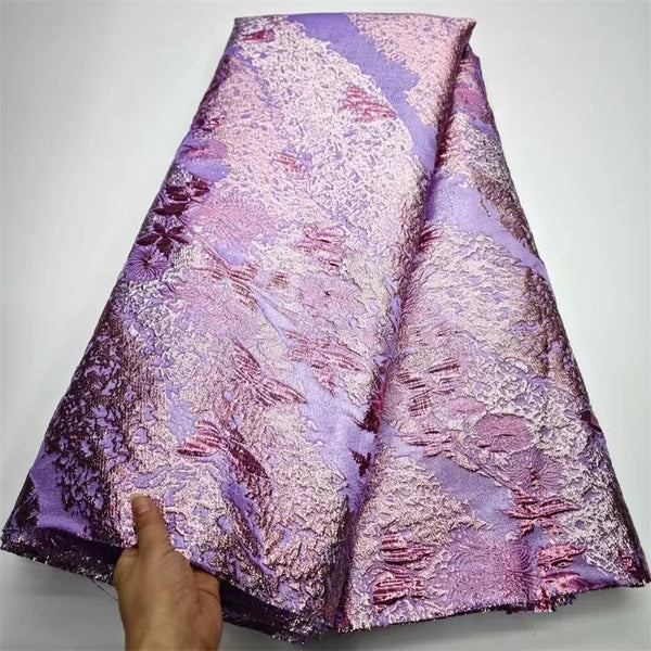 Pink  High Quality African Nigerian Tulle Lace Fabric