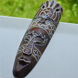 Thai solid wood carving African mask decoration