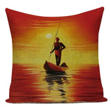 African Life Cushion Cover Decor