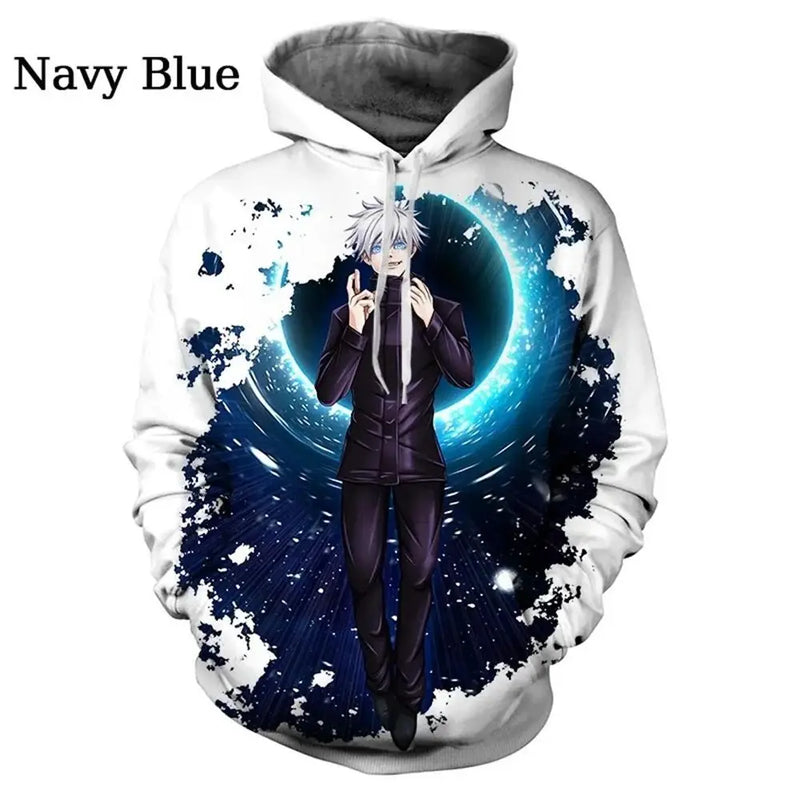 Anime Manga Jujutsu Kaisen Pattern Men's Hoodie