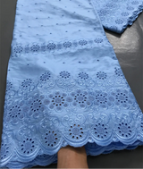 100% Cotton Embroidery Men Dry Lace Fabric