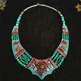 New Collection Copper Inlaid Big Pendant Necklaces