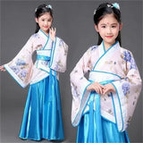 Children Girls Lion Dance China Clothing