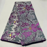 High Quality 3D Damask Embroidery Headtie Fabric