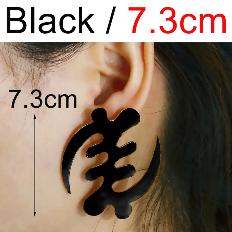 Adinkra Gye Nyame Hyperbole Stud Earrings