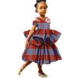 African Girls Sleeveless Double Princess Dress