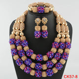 Amazing african beads jewelry set