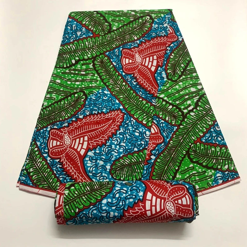 100%Cotton Tissu Ghana Pagne Wax Ankara Fabric