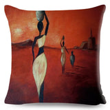 African Woman Home Decor Pillow Case