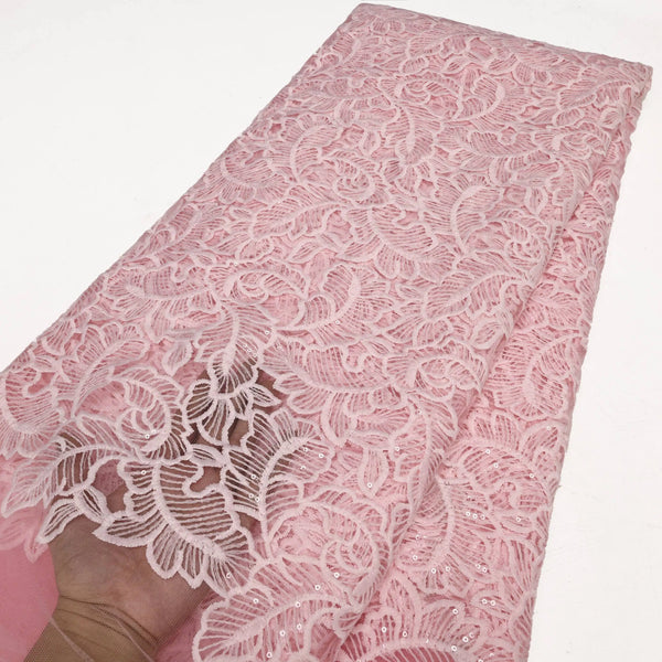 High Quality Nigerian French Mesh Lace Fabric