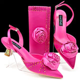 New Women Shoes and Bag Set