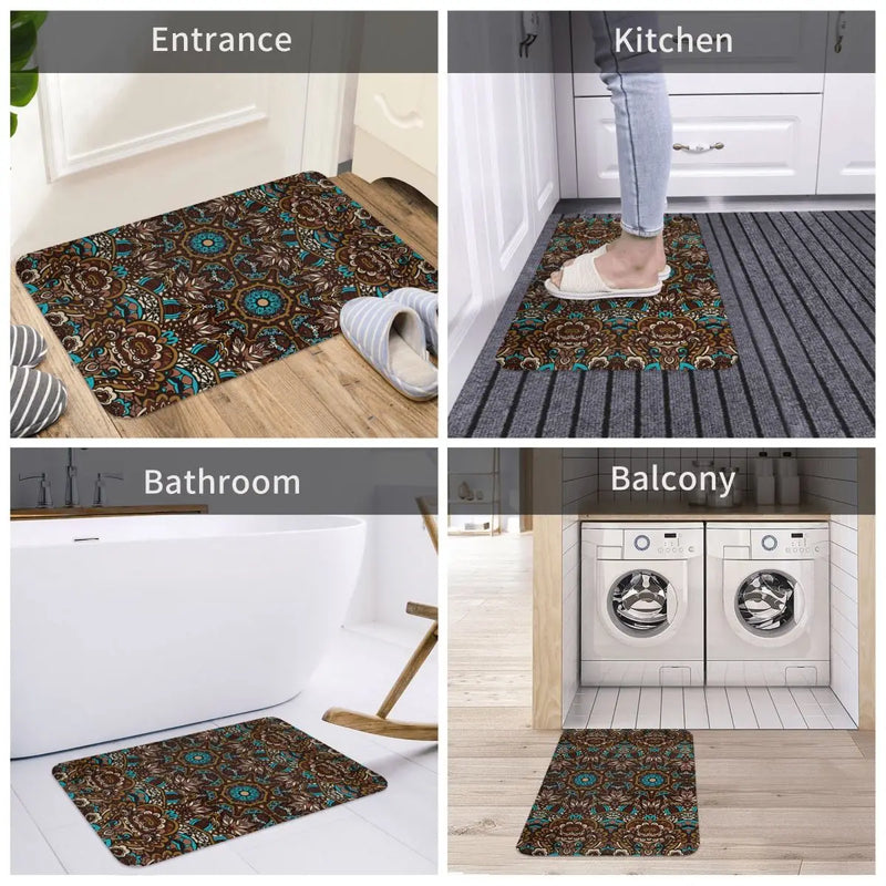 New African Ethnic Pattern Bedroom Mat