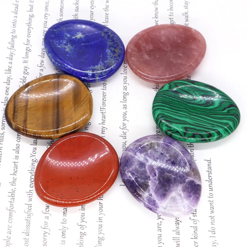 Natural Palm Gemstone Worry Thumb Stone