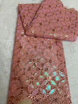 New Guipure sequin pattern Cord Lace Fabric