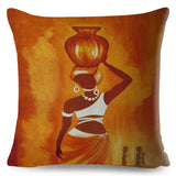 African Woman Home Decor Pillow Case