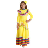 Kids Mexican Style Costume Traditional Jalisco Dresses