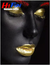 Adults Fashion Gold Makeup Black Women Decoration