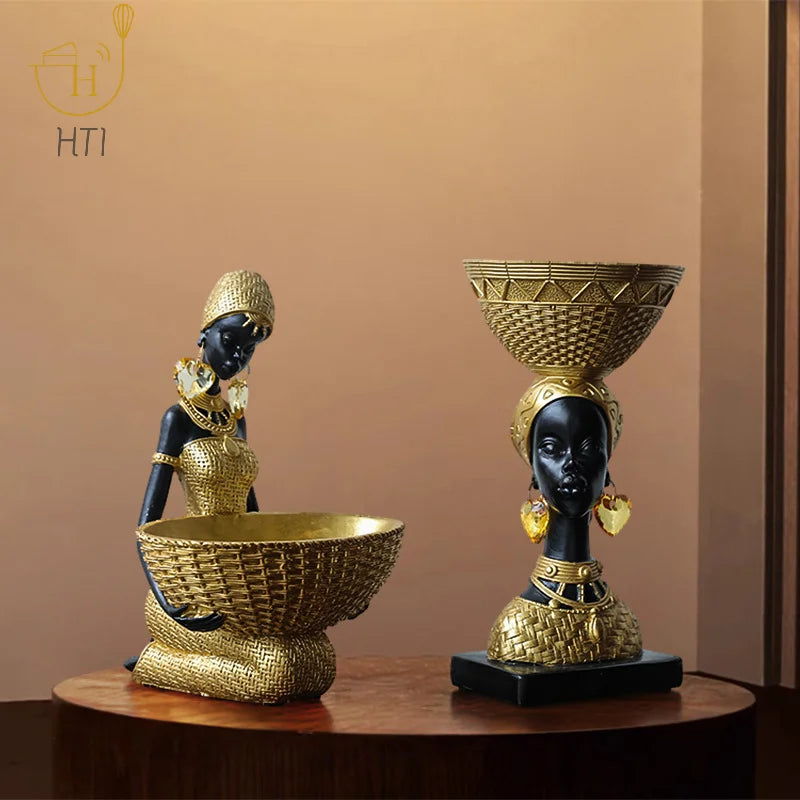 Woman Figurines Sculpture Home Decoration Accessories