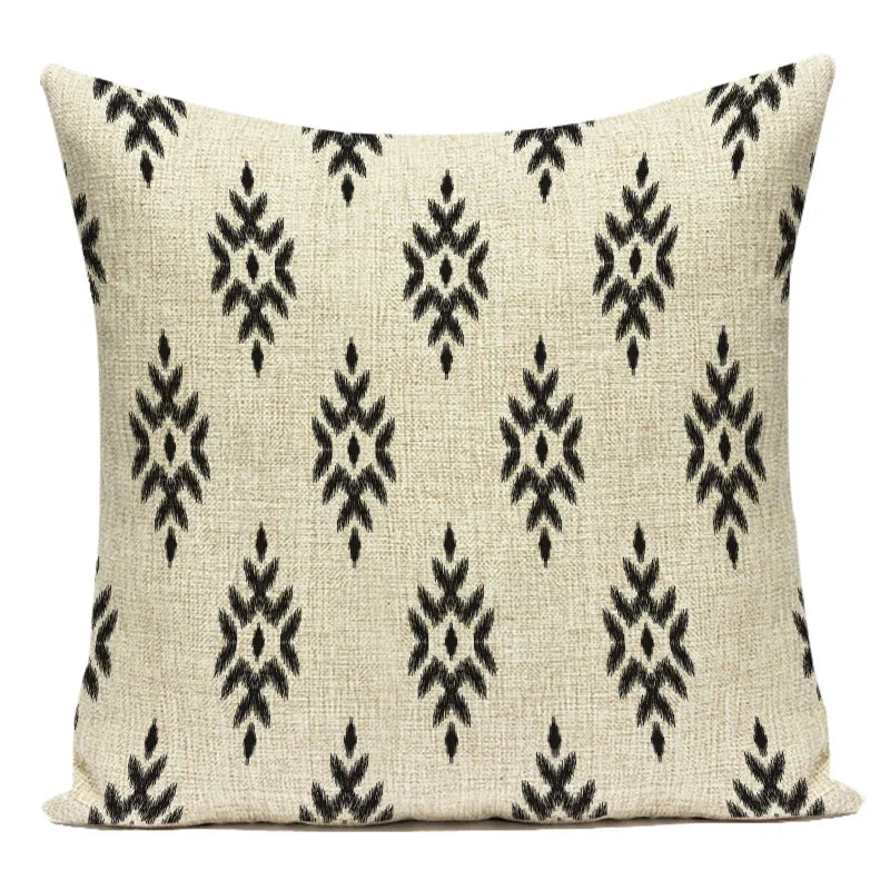 Polyester Boho Style Simple Geometric Decorative Pillows Cushion Cover for Living Room Decoration Pillowcase