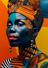 African Queen Abstract Art Canvas Painting Posters