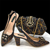 Italian Design Fashion Shoes with Matching Bag Set